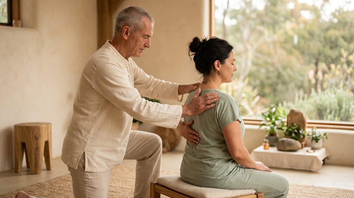 ZEN-TOUCH (TM) HAND TECHNIQUES ON BACK