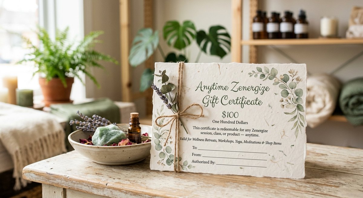 Anytime Zenergize Gift Certificate